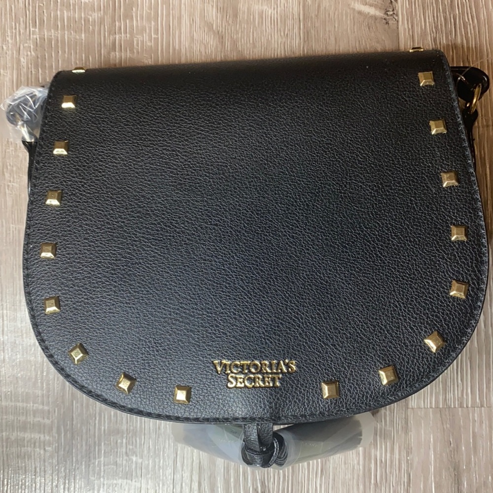 NEW😱Victoria's Secret Bags | Crossbody Bag | Color: Black/Gold | Size: Small